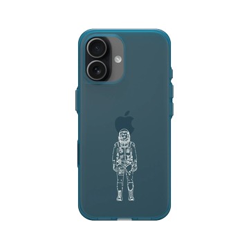 iPhone 17 Clear (相機按鈕) 夜幕藍 - NASA - 太空宇航員 (White)