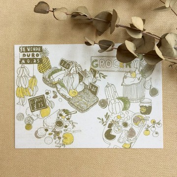 Veggie Market明信片