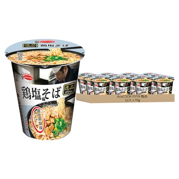 AceCOOK IPPIN 逸品 鹽味雞湯風味杯麵 70g  12入