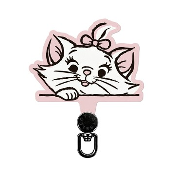 【TOYSELECT】Disney Cats And Dogs-瑪麗貓款旋轉手機掛片/夾片