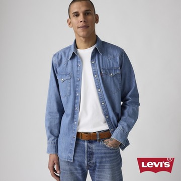 Levi s 男款 金屬頭雙馬皮環皮帶 人氣新品