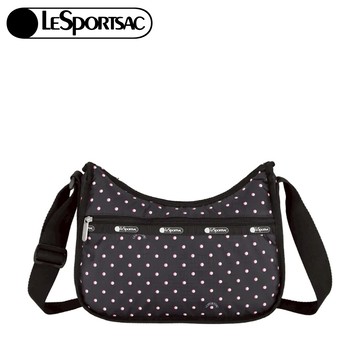 |快速出貨|Lesportsac Classic Hobo 經典斜背包 送禮-粉色點滴