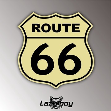 66公路 ROUTE 66 美式復古 車貼 貼紙 防水貼紙 行李箱貼紙 機車貼紙