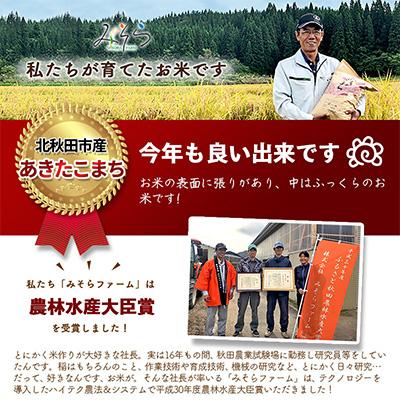 ふるさと納税 北秋田市 《8ヶ月》秋田県産あきたこまち 30kg  全8回