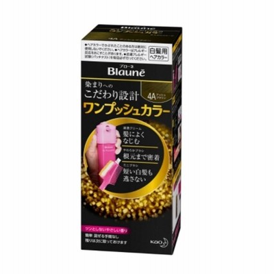 花王 ブローネ ワンプッシュカラー [白髪用ヘアカラー] 4A：アッシュブラウン [医薬部外品]