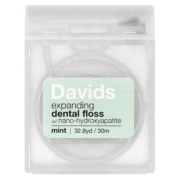Davids, 膨脹牙線，薄荷香，32.8 碼（30 米）