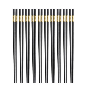 合金筷子家用防滑防霉耐高溫合金筷高檔輕奢風套裝北歐酒店公快子