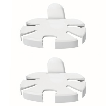 Cassido 卡司多 靜電貼微笑牙膏牙刷架 白色  2個