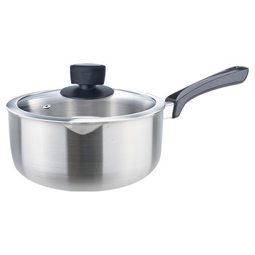 PLUS PERFECT 理想 品味316不銹鋼湯鍋 附鍋蓋  18cm  銀色  1組