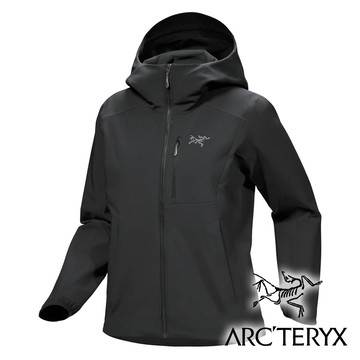【Arc'teryx 始祖鳥】女Gamma MX軟殼連帽外套『黑』X009456 戶外 露營 登山 健行 休閒 時尚 保暖 外套