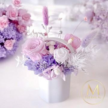 【FLORAL M】 法式莫內小花園提籃永生花禮
