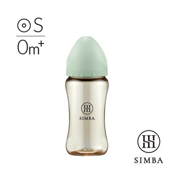 小獅王辛巴 蘊蜜鉑金PPSU寬口防脹氣奶瓶(270ml)-新生適用(SW6144綠沐) 390元