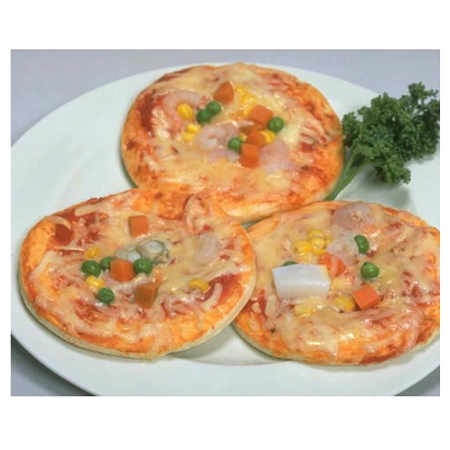 冷凍 惣菜 無添加 シーフードピザ 285g(5インチ×3枚入)
