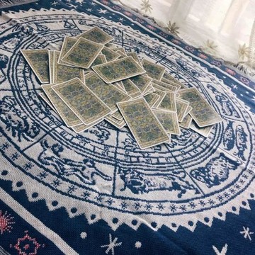 雙面可用十二星座塔牌羅牌塔桌布棉麻推牌布卡牌桌游棉麻塔羅桌布