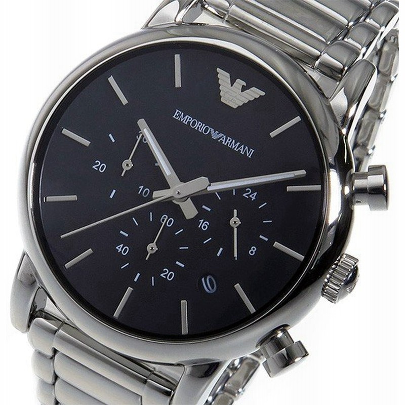 エンポリオ アルマーニ Emporio Armani クオーツ クロノ メンズ 腕時計 Ar1853 ブラック 黒 おしゃれ ポイント消化 通販 Lineポイント最大0 5 Get Lineショッピング