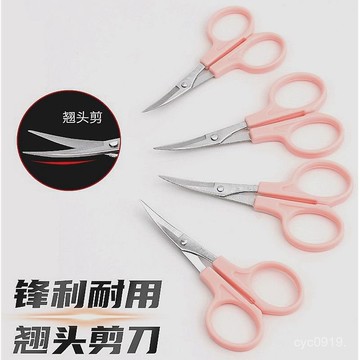 臺灣🚍8H出🉑優質不銹鋼十字繡剪刀 手工繡花彎嘴剪 裁縫修邊翹頭剪弧形彎頭剪 L2QB