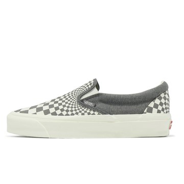 Vans 休閒鞋 MTE Slip-On Reissue 98 男鞋 女鞋 灰米 帆布 格紋 懶人鞋 情侶鞋