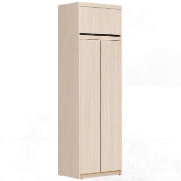 文創集 愛可2.7尺四門內雙吊桿加高衣櫃組合-80x59x250cm免組