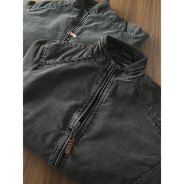 外貿出口單！內里絎棉！秋冬款男士輕便防風保暖立領棉服棉衣外套