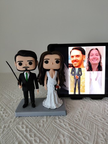 客製化3D人像公仔 訂製手工Funko Pop情侶父母夫妻結婚週年禮物