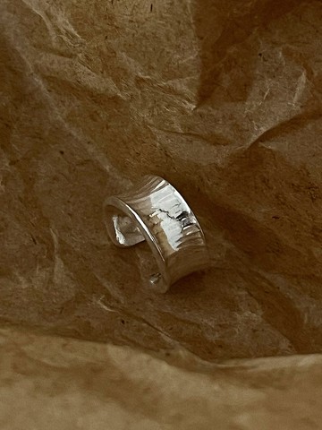 純手工錘紋耳骨夾 S999銀 無耳洞耳環 男女可戴