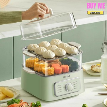 【大容量速蒸】電蒸鍋 蒸煮一體鍋 早餐機 蒸籠 三層大容量 304不鏽鋼 定時預約 家用宿舍必備