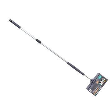 百研/掀蓋式伸縮長柄膠黏拖把/60周/鐵灰