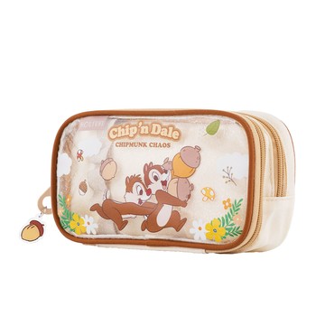 【HOUSUXI】迪士尼奇奇蒂蒂系列-雙層筆袋(百寶袋)【絕版出清↘3折起】＜售價已折＞