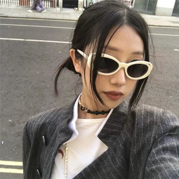 小香風鏤空墨鏡20362泰奈眼鏡廠家批發王一博同款橢圓太陽鏡歐美