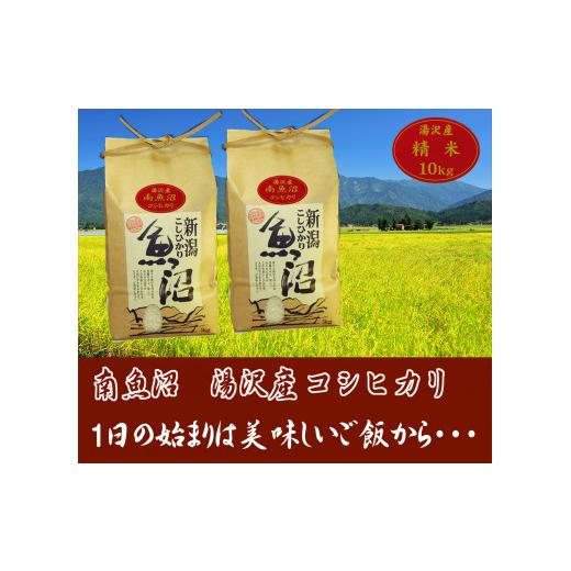 ふるさと納税 新潟県 湯沢町 令和5年産＜精米＞（白米）10kg（5kg×2袋）精米したてのお米をお届け