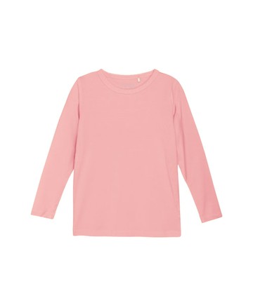 竹纖維長袖上衣(粉)98cm