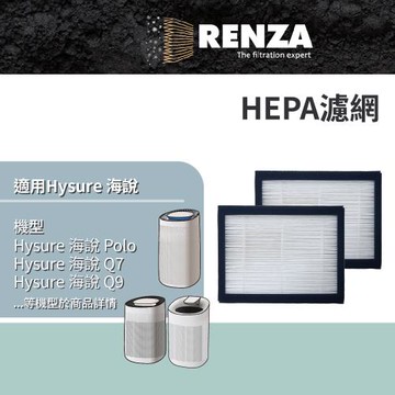 適用 Hysure 海說 Polo Q7 Q9 VIRGO 舒而嘉 Q7 空氣清淨除濕機 HEPA濾網 濾芯 濾心