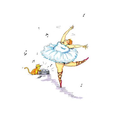 時刻創意｜胖胖芭蕾舞孃－系列01