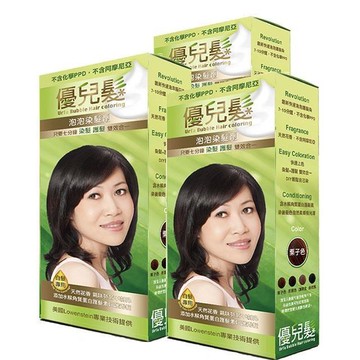 【優兒髮】美魔女泡泡染髮劑x3盒(五色可選)