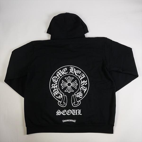 在庫少◆送料込♪【Chrome Hearts】horseshoe 韓国限定 hoodie Chrome Hearts Horseshoe Hoodie Black - XL - Korea Exclusive