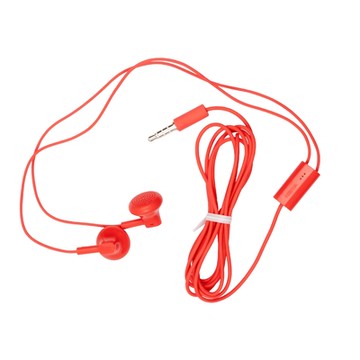 NOKIA 原廠 平耳式耳機 WH-108 - 紅色 (密封袋裝)
