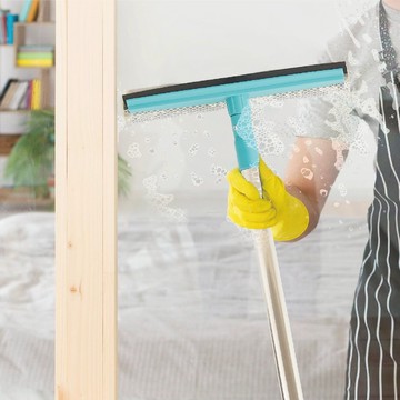 【UDiLiFE】百研 大好刷大伸縮窗刷 兩用長型窗刷 大面板好清洗 擦玻璃神器 玻璃刮水器 玻璃清潔刷 刮水器