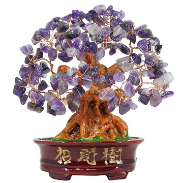 【吉祥開運坊】招財樹系列【招財  水晶樹 水晶招財樹  特小 圓底 】淨化 開光