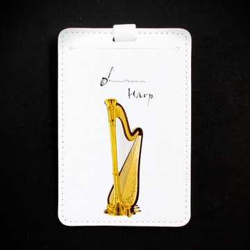MD 豎琴 Harp Mdlt020 - 行李吊牌 香港進口 精品 禮物 MDLT020 皮製 設計款 小叮噹的店