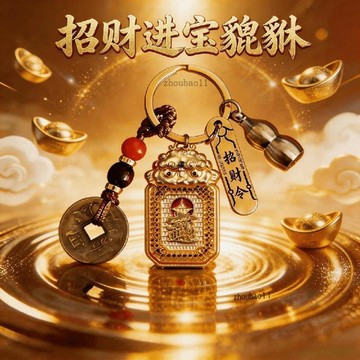 有貨在臺🚀99免運🚀2026馬年普陀山祝福招財進寶抱錢貔貅汽車鑰匙扣男女通用汽車用品