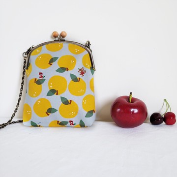 【Simple Zone】Boing Boing檜木釦口金小跨包 斜挎包-梨想成真 小紅帽與大野狼