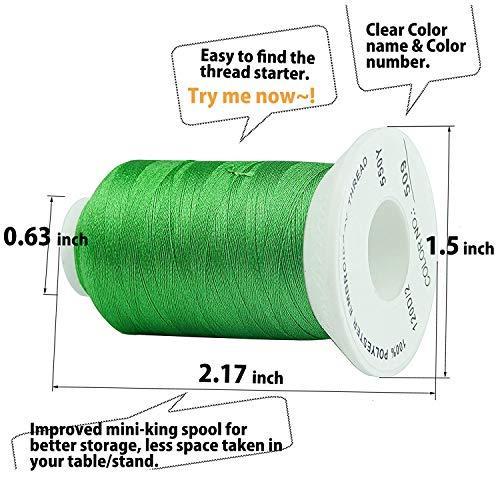 Simthread Brother 40 Colors 1100Y(1000M) Machine Embroidery Thread Big Spoo