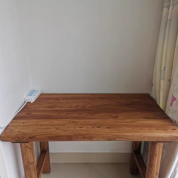 公司貨 最低價 免運  榆木桌子實木餐桌茶桌辦公家用書桌原木吧臺民宿陽臺茶臺長桌復古