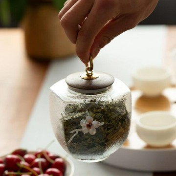 玻璃茶葉罐密封罐儲物罐花茶普洱罐醒茶罐【聚寶屋】