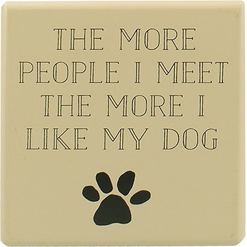 《CreativeTops》Tails方型標語磁鐵-黃褐-- 冰箱磁鐵貼 memo 備忘錄固定