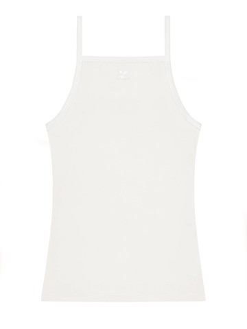 courreges contrasting tank top