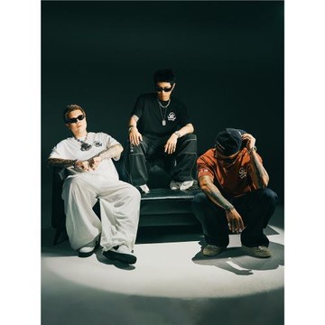 G-BLOCK「四炁合一」聯名 短袖T恤 拉漿印花體恤寬松上衣tee男女