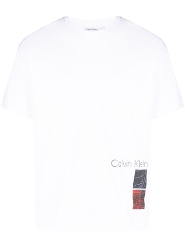 Calvin Klein - logo-print cotton T-shirt - men - Cotton - S - White