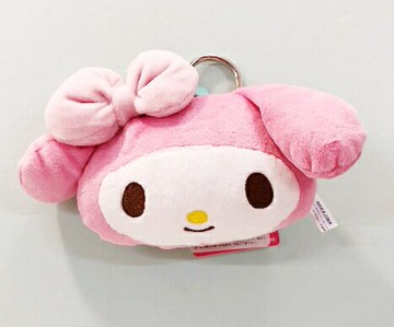 【震撼精品百貨】My Melody 美樂蒂 Sanrio美樂蒂造型絨毛車票套-大頭#11576 震撼日式精品百貨