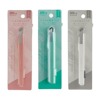 【SDI 手牌】職人用 工藝刀 美工刀 花漾限定色 顏色隨機 /支 0443C-P、W、G